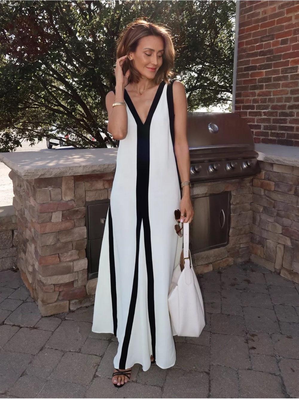 REISS Rae-Col Block Column Dress - Picture 9 of 10